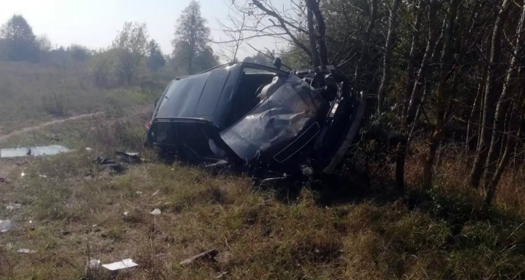 В Ляховичском районе автомобиль Audi врезался в дерево В Ляховичском районе автомобиль Audi врезался в дерево