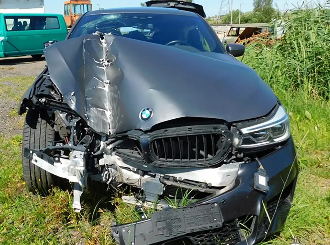 BMW после ДТП на Норочи