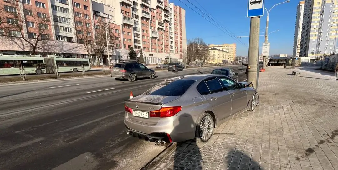 в Минске столкнулись два BMW