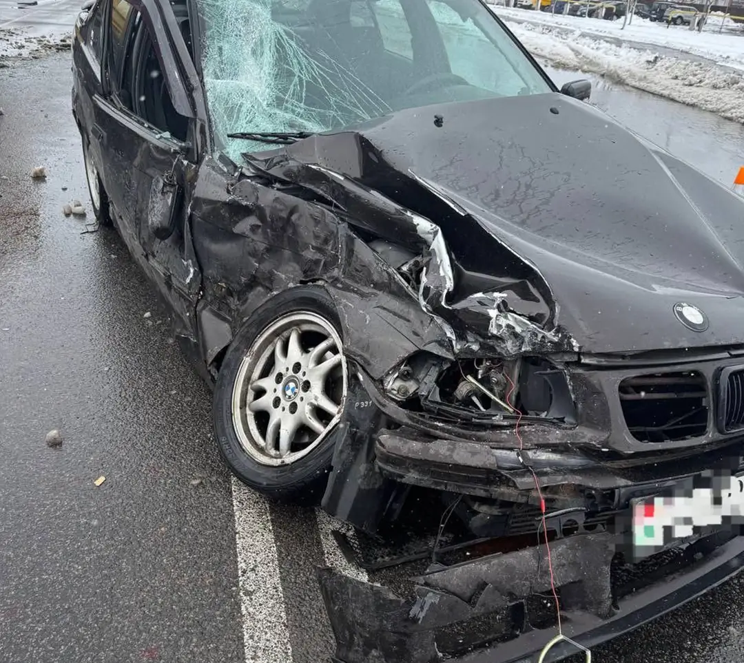 В Солигорске столкнулись BMW и МАЗ