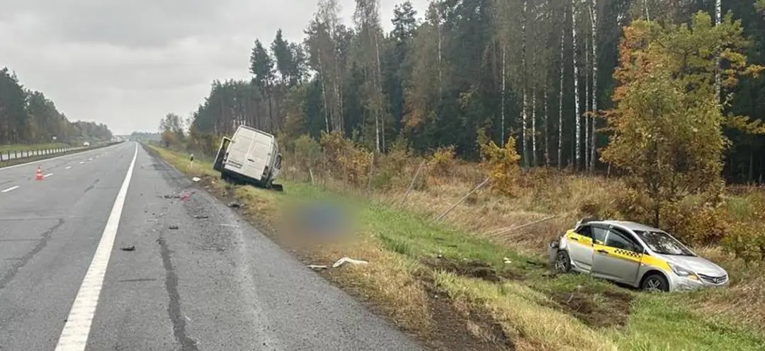 В Жлобинском районе после столкновения со встречным автомобилем погиб водитель Hyundai
