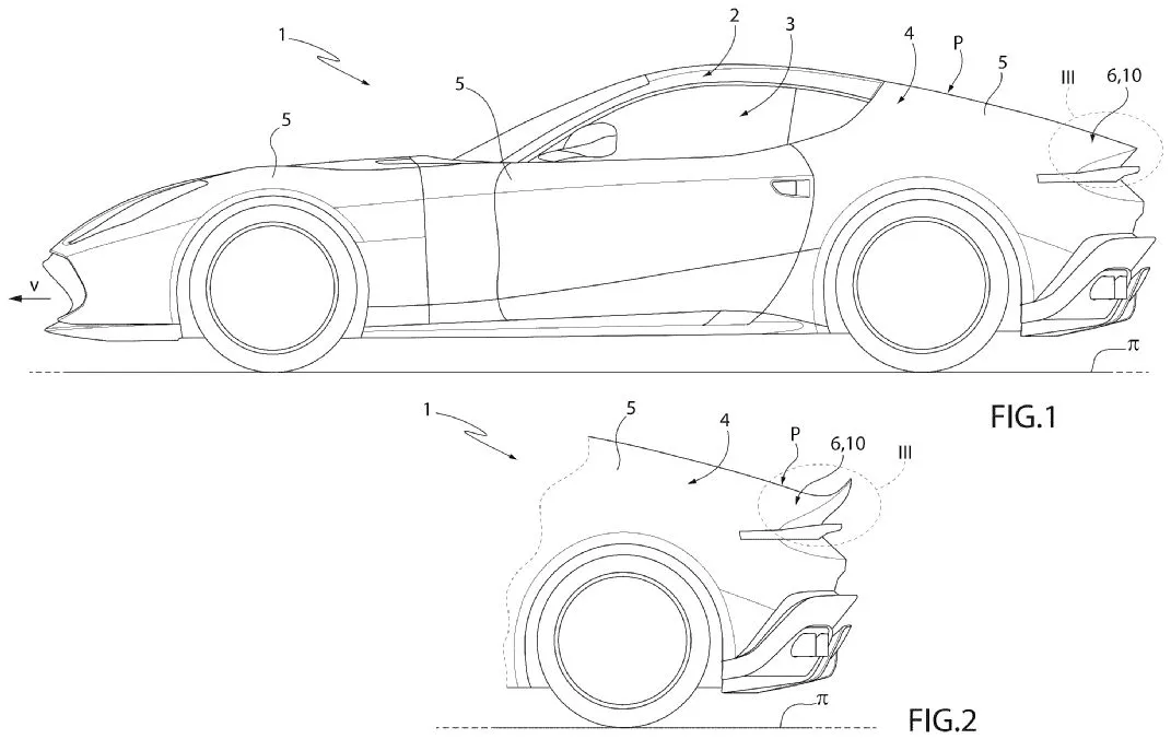 Компания Ferrari подала патент на технологию, изменяющую форму автомобиля