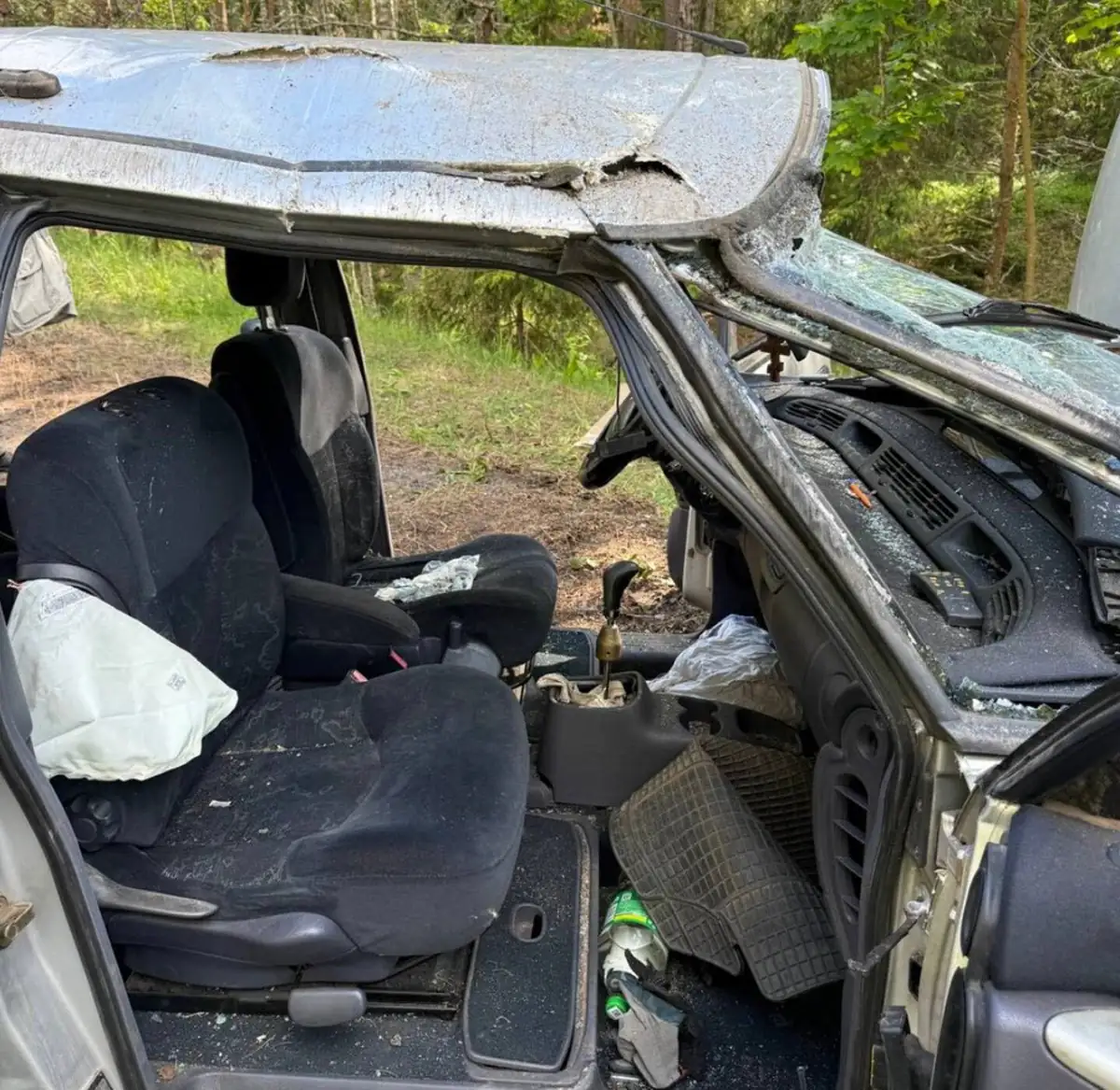 В Бешенковичском районе опрокинулся Renault3