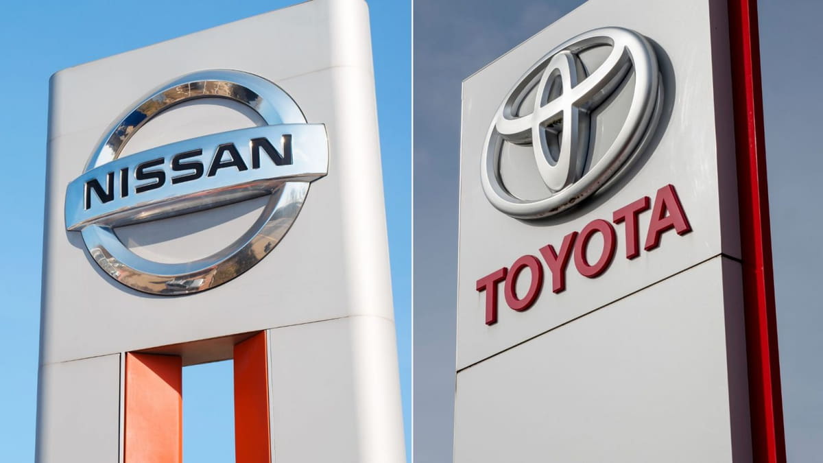 Toyota и Nissan logo
