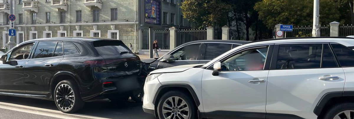 Массовое ДТП на проспекте Независимости