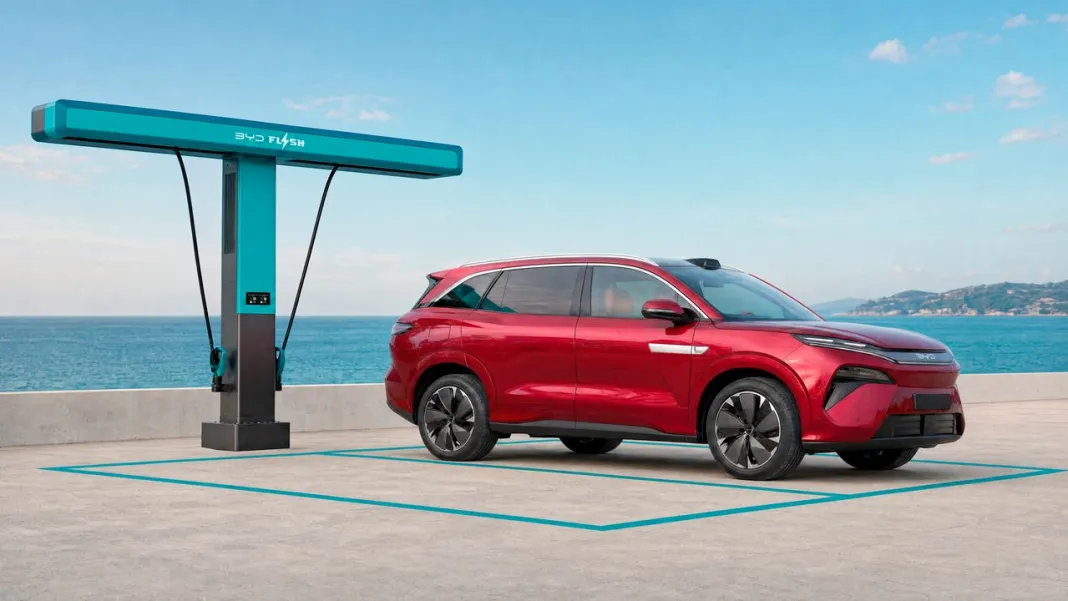 BYD has unveiled its new flagship SUV, the Atto 8