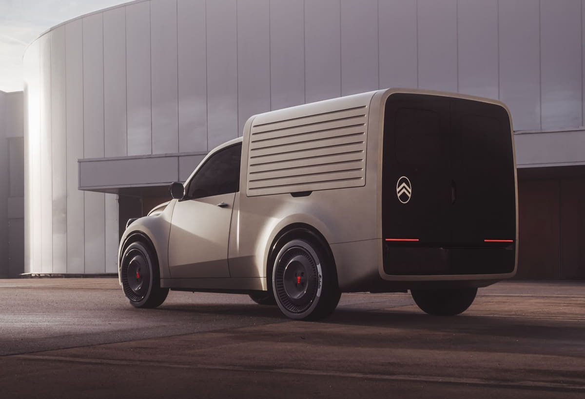 2CV Fourgonnette - коммерческий электромобиль в стиле ретро1